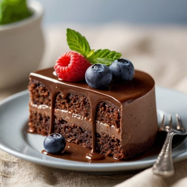Chocolate mousse cake.