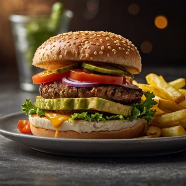 Fire a FRY Burger.