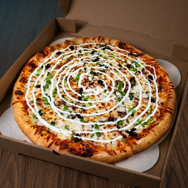 Deen's Philly Pie Pizza.