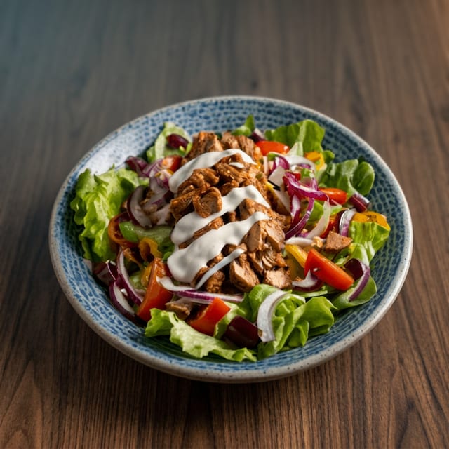 Tikka Cheesesteak Salad.
