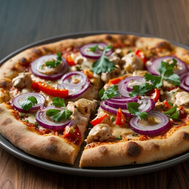 Malai Chicken Pizza.