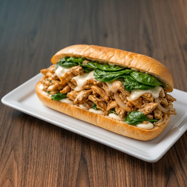 Regular Chicken Philly Sandwich.