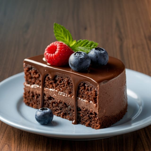 Chocolate mousse cake.