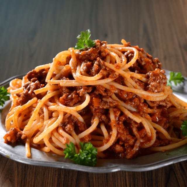 Spaghetti Bolognese.