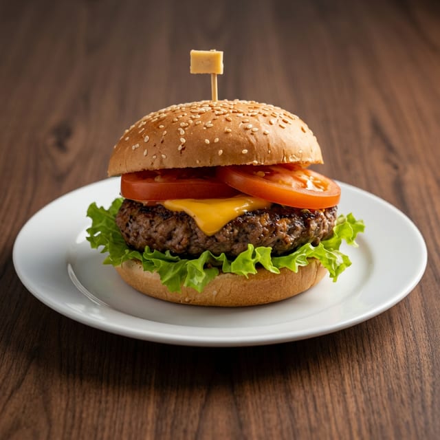 Two Vs In a Pod Burger.