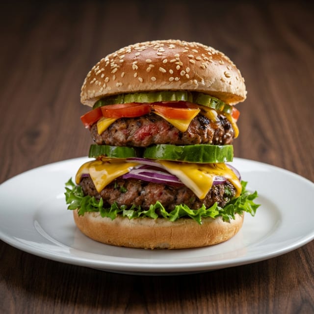 Custom Burger (Build Your Own Vegan Burger).