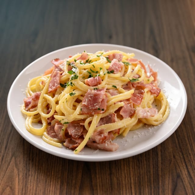 Creamy Pasta Carbonara.